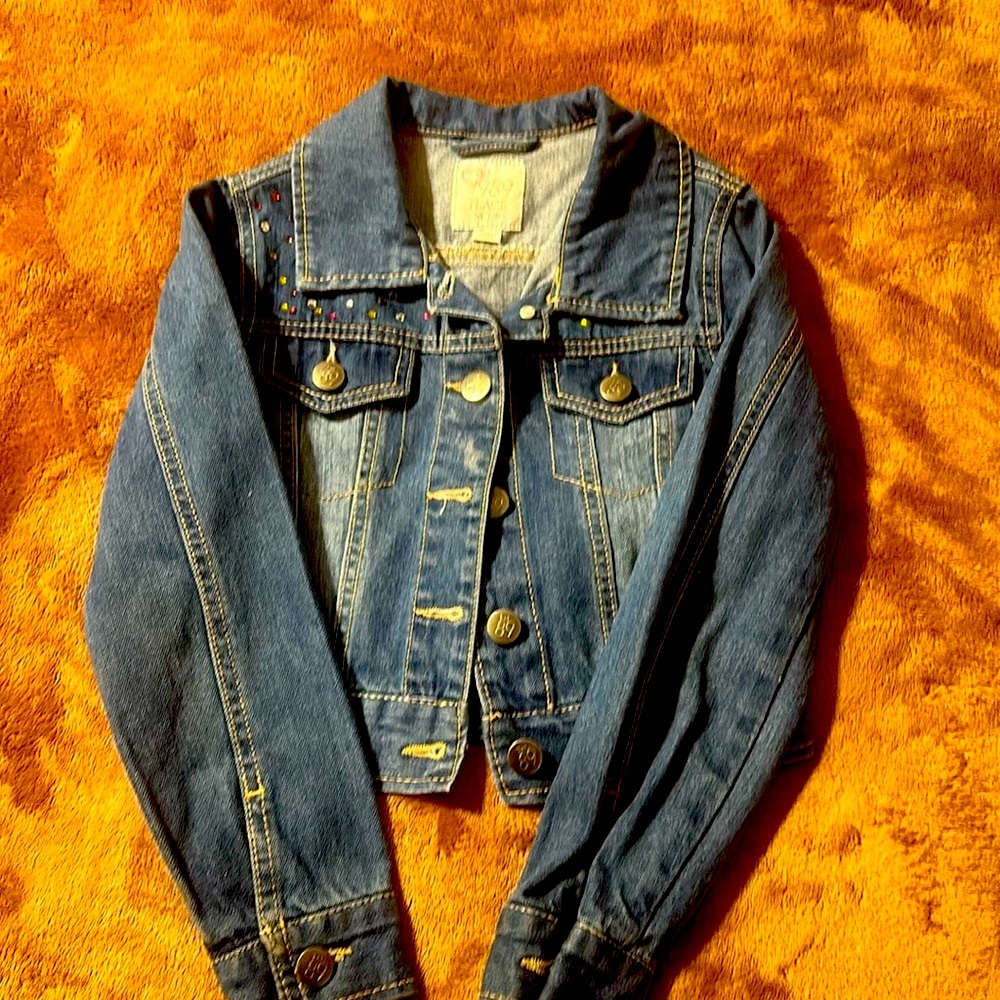 The Children’s Place Denim Jacket with Rhinestones.